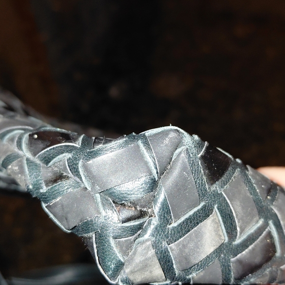 Vtg Bally Checkered Patent & Matte Black Leather Crossbody VGVC! - Picture 5 of 13